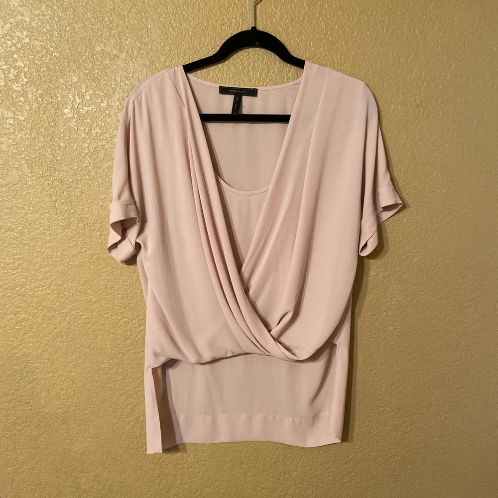BCBG Maxazria  ballet pink top size medium EUC